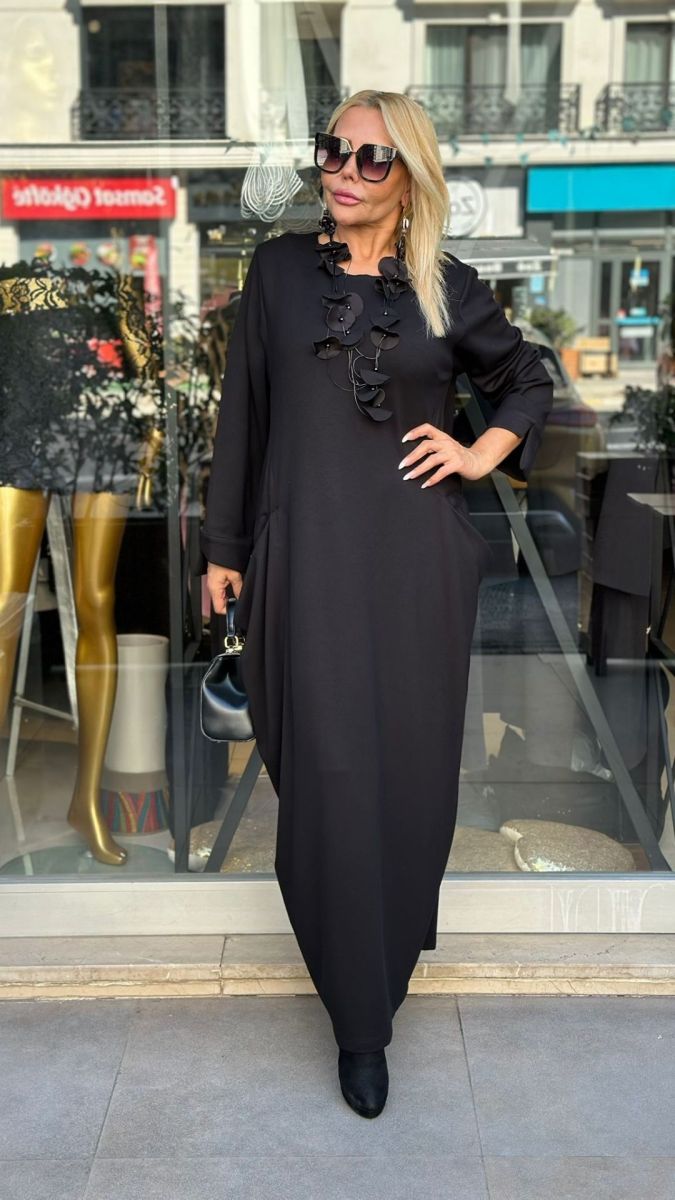 Oysho Kumaş Büyük Beden Elbise (Oversize Kalıp)