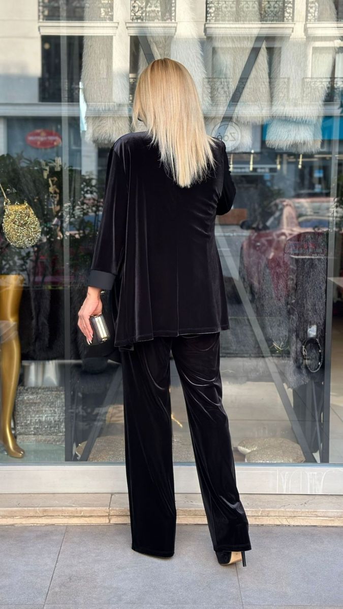 Özel Tasarım Kadife Üçlü Takım