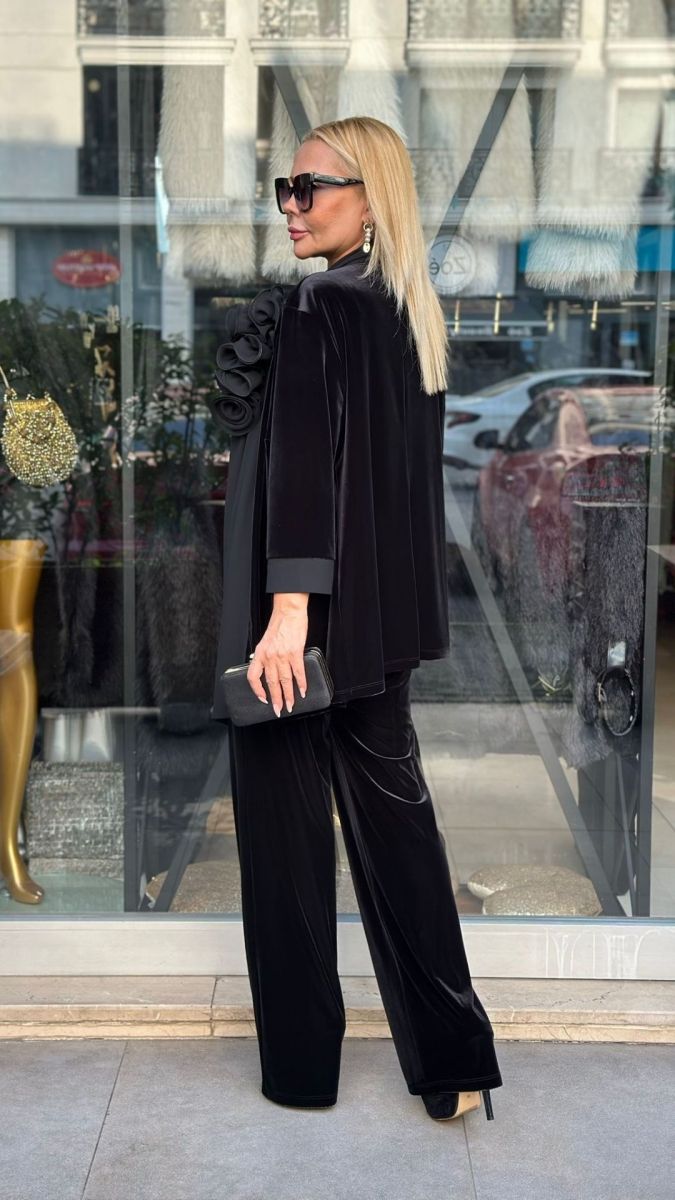 Özel Tasarım Kadife Üçlü Takım