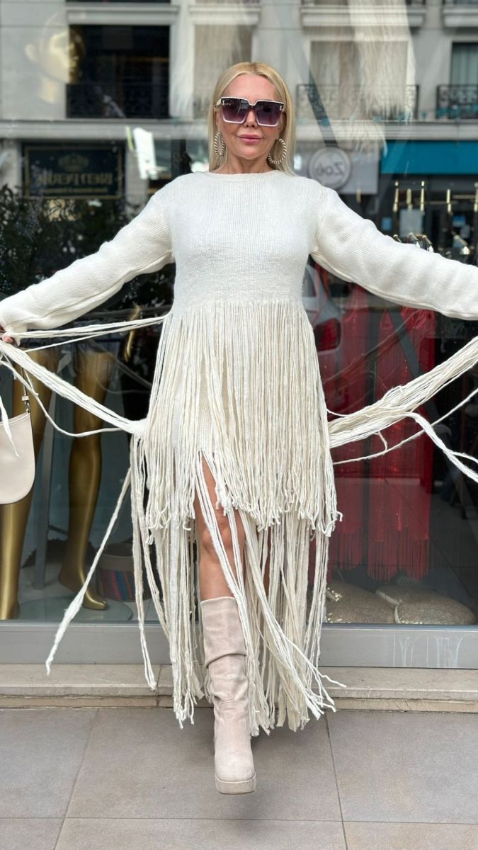 Triko Bluz Etek İkili Takım