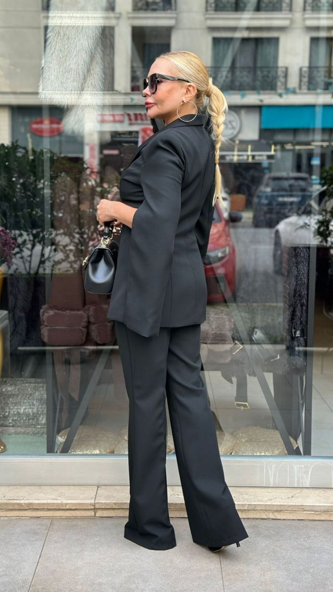 Özel Tasarım Leopar Detaylı Kaftan Kol Takım